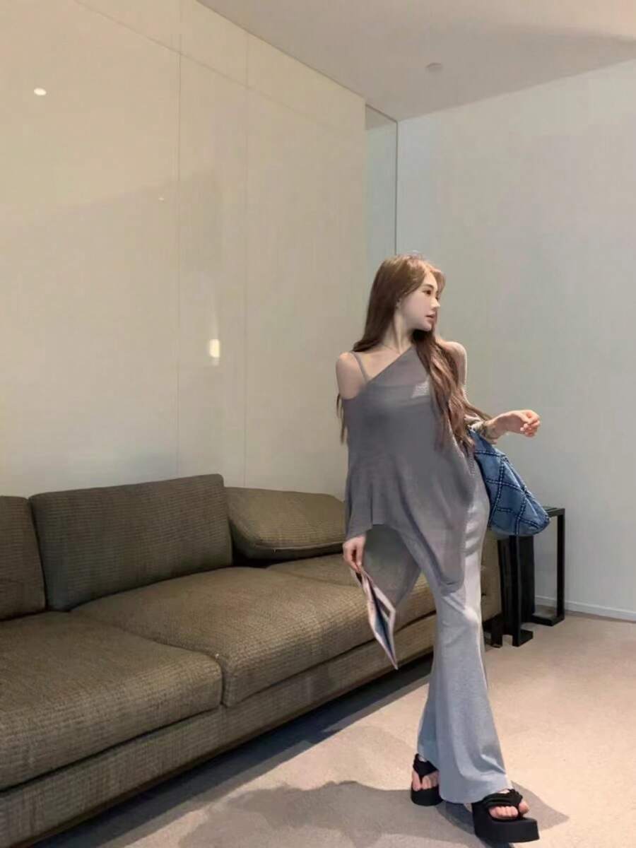 Women Tops - Grey - View 1