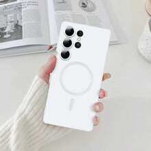 1 chiếc ốp lưng Hadaasi màu trắng, chất liệu silicon lỏng, thân thiện với da, bề mặt mờ, chống bám vân tay, vòng từ mạnh, tương thích với sạc không dây từ tính, chống trượt, chống bụi, chống rơi vỡ, dùng được cho cả nam và nữ. Tương thích với Samsung Galaxy S26 Ultra/S26+/S26/S26 Edge/S26 Pro/S25 Ultra/S25+/S25/S25 Edge/S25 FE/S24 Ultra/S24+/S24/S23 Ultra/S23+/S23/S22 Ultra/S22+/S22/S21 Ultra/S21+/S21/S23 FE/S20 Ultra/S20+/S20/S20 FE/A57/A37/A17/A07/A56/A36/A26/A55/A35/A25/A15/A24/A34/A14/A16/A06/A05S, Phiên bản quốc tế, Không phải phiên bản nội địa - trắng - Xem 4