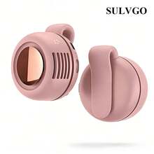 SULVGO 迷你夹式风扇，个人腰扇，便携式无噪音无叶迷你夹式风扇，可夹在衣服上，免提式个人夹式风扇，3种风速模式，适合户外、露营、旅行、办公室、夏季、假期、节日等场合。 - 彩色 - 查看 13