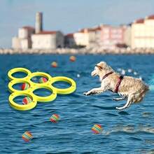 Water Floating Pool Game Throwing Toy -Floating Pool Game With Numbered Targets & 10 Colorful Golf Balls - For Beach, Lake, Swimming Pool Toy, As Halloween Gift,Family Party Supplies-A Must Have For Summer,Beache Essentails - Yellow - View 4