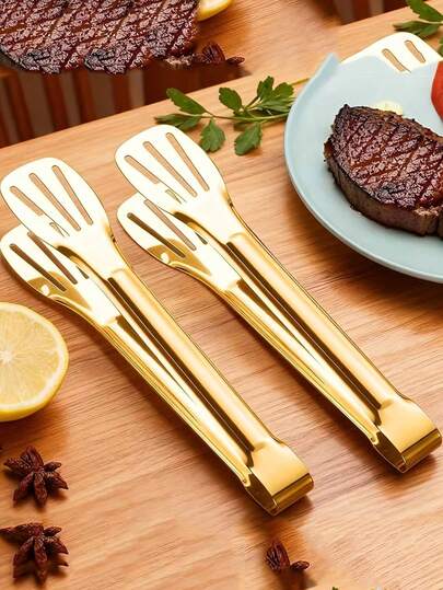 1 chiếc kẹp gắp thức ăn bằng thép không gỉ, thích hợp để phục vụ thức ăn, đồ ăn nhẹ trong các bữa tiệc, salad, món khai vị, đồ nướng, bít tết, bánh mì và bánh ngọt, phù hợp cho nhà bếp gia đình, nhà hàng khách sạn, cắm trại và nhiều nơi khác.
