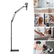 Hair Dryer Stand, 360 Degree Rotating Blow Dryer Holder, Adjustable Height Hair Dryer Rack With Heavy Base For Home Salon - Black - View 4