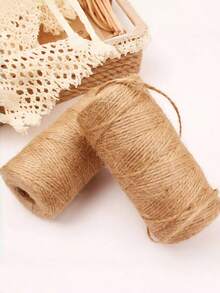 Cuerda de cáñamo amarilla, cuerda de cáñamo, cordel de yute decorativo, cuerda de cáñamo para embalaje retro, etiquetas, fotos, regalos, etiquetas, jardín, uso de envoltura de regalo, decoración de joyas DIY, cuerda trenzada retro, etiquetas colgantes, cuerda de amarre, decoración de boda, festivales - multicolor - Ver 4