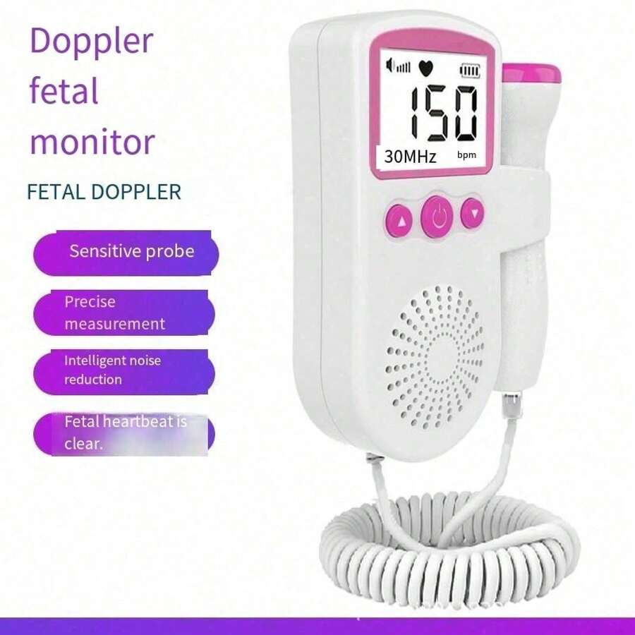 Mother's Day Gift Fetal Heart Rate Monitor Home Fetal Monitor Pregnant Women Fetal Movement Monitor Home Fetal Heart Rate Detector - Xanh dương 501 - Xem 1