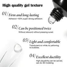 FOUR LILY 1/2/3 lọ keo dán móng tay dạng đặc 20ml, gel dán móng giả, keo dán 3 trong 1 trong suốt, gel dán móng giả siêu bền, gel acrylic siêu chắc cho việc nối móng, keo dán móng giả lâu trôi. - 20ml - Xem 10