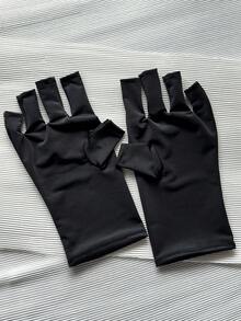 Nail Gel Curing Fingerless Gloves, UV Protection Manicure Assist Tool - Multicolor - View 7