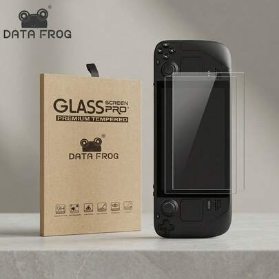 Bộ 2 miếng dán màn hình cường lực DATA FROG cho Steam Deck 7 inch, độ phân giải 9H HD, trong suốt, chống trầy xước.
