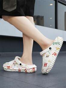 Men's New Summer Slippers Casual Sports Soft Bottom Beach Sandals - White - View 6