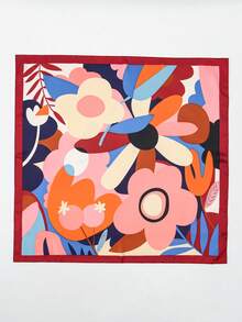 1 chiếc khăn bandana 70cm in họa tiết hình học, khăn quàng cổ/khăn trùm đầu - Nhiều màu - Xem 6