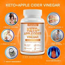 Keto + Apple Cider Vinegar, With Garcinia Cambogia - Support Digestive, Weight Management, Energy & Activity Health, 120 Capsules - 1 Bottle - View 3