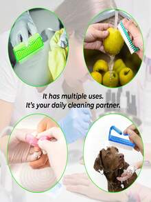 Juego de 2/4/6/8/10 piezas de cepillos para uñas, cepillos de limpieza para dedos de las manos y los pies, unisex - Multicolor - Ver 9