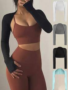 夏季防晒披肩袖，户外骑行披肩袖，多功能时尚高尔夫防紫外线披肩袖 - B - 查看 1