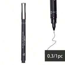 1pc Precision Micro-Tip Pen /Fine LinePen / Technical Drawing Pen - WaterproofMedium Tip, Suitable ForSketching And Office Documents, SchoolSupplies, Back To School - Fine Pen - View 16