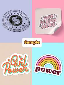 1/20/60/120/240pcs Customizable Self-Adhesive Labels, Can Print Custom Logo, Personalized Text And Customized Patterns. Used For Decorating Gift Packaging, Adding Personal Style. Suitable For Mailing Labels, Order Stickers And Other Multiple Uses. Multiple Sizes Available, Perfect For Parties And Other Occasions - Multicolor 2 - View 7