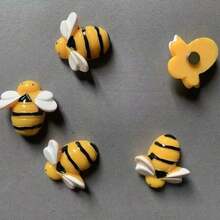 5/10pcs Cute 3D Bee Fridge Magnets, Resin Refrigerator Magnets, Home Decor, Kitchen Decor, Fridge And Kitchen Decorative Magnets - Bee - View 8