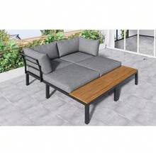 Outdoor Table & Chair Sets - Grey - View 7