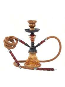1 Bộ Shisha nhỏ một/hai ống, bao gồm 10 giấy cuốn và 10 đầu hút dùng một lần, phụ kiện shisha thủy tinh đầy đủ, không cần điện. - Một cỡ - Xem 23