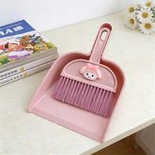SANRIO 1 pieza Juego de limpieza de escritorio mini lindo y de dibujos animados - Juego de escoba y recogedor pequeño para mesa, teclado, pelo de mascota, uso en el hogar y la oficina - Multicolor - Ver 14