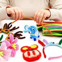 200 piezas de limpiapipas de colores, adecuados para manualidades y artesanías DIY - Limpiapipas multicolor vibrantes, excelentes para proyectos de manualidades para niños, actividades en el aula y decoraciones creativas (colores aleatorios) - Multicolor - Ver 3