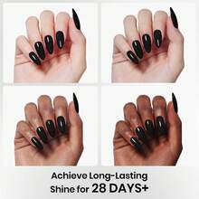 Beetles Top Coat Base Gel & Nail Glue Set-3Pcs No Wipe Top Coat Gel Nail Polish & Base Coat With 9 In 1 Nail Glue Shine Effect Long Lasting Soak Off Uv Light Lamp Diy Nail Gifts For Women & Girls - 3PCS 15ML top base coat & black gel - 查看 4