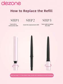 DEZONE Set Pensil Eyeliner 2-in-1 dengan Isi Ulang, Warna Cokelat Kemerahan, Cocok untuk Liburan dan Riasan Sehari-hari, Bisa Dijadikan Hadiah untuk Pacar. - J03 - View 8