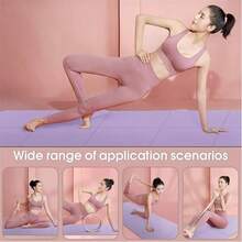 EVA材质可折叠瑜伽垫，尺寸173*61*0.3厘米，方便携带，适用于舞蹈、健身和瑜伽。 - 紫色 - 查看 8