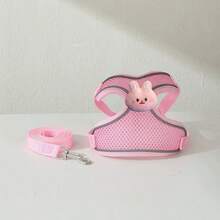 Dây dắt chó kiểu áo vest dành cho chó nhỏ, chó Teddy, Pomeranian, chó con, bộ dây đeo và dây dắt cho chó cưng. - Nhiều màu - Xem 12