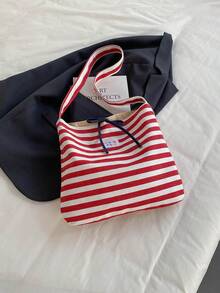 Túi xách đi biển cỡ lớn dành cho nữ, chống thấm nước, có khóa kéo, chống thấm nước và chống cát, thích hợp cho hồ bơi, túi xách cỡ lớn (Mẫu ngẫu nhiên) - Đỏ và trắng - Xem 10