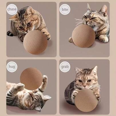 1pc, 8cm Large Sisal Ball, Super Durable Sisal Material (Multiple Colors Available), Cat Scratching Ball, Pet Toy, Self-Entertainment Stress Relief Chew Stick, Cat Toy, Dedicated Scratching Pad, Perfect Pet Gift