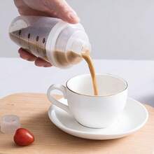 Protein Shake , Smoothie Cup With Measurements, Multifunctional Sports Fitness Water Bottle - Multicolor - View 4