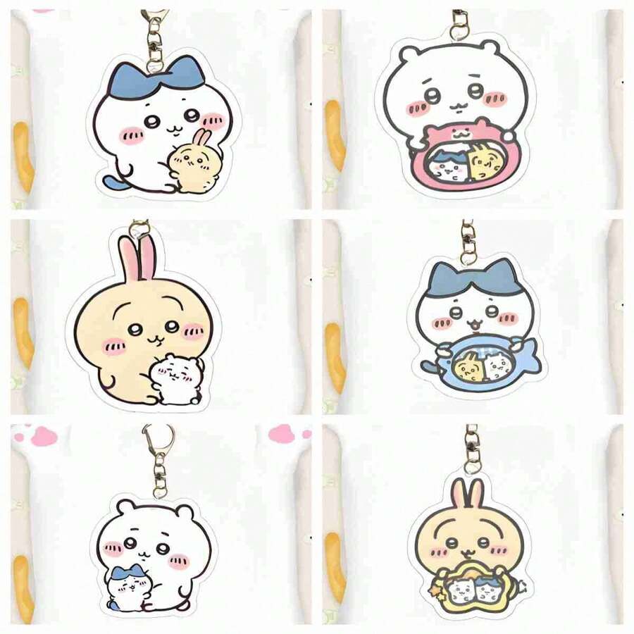 1pc 2026 New Release Japanese Anime Style Double-Sided Transparent Acrylic Keychain, Adorable And Delicate Design, Clear And Durable Material, Versatile As Keychain Or Bag Charm - Multicolor - View 1