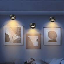 4/2/1 Paquete de Luces de Pared Montadas, Apliques de Pared Recargables de 1200mAh, 3 Temperaturas de Color y Temporizador, Control Remoto y Táctil, Luz Nocturna Regulable de 360° para Decoración de Habitación, Estudio, Dormitorio, Lectura y Mesita - Osa Menor - Ver 11