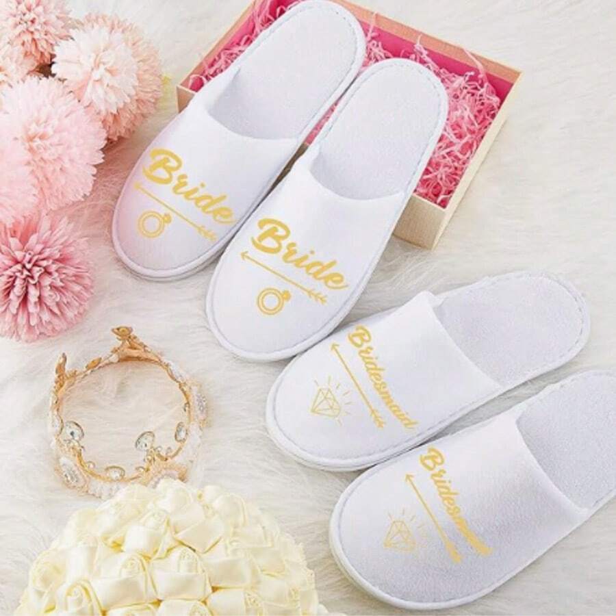 1 đôi/7 đôi (6 đôi cho phù dâu, 1 đôi cho cô dâu) Bộ dép cho phù dâu, dép khách sạn dùng một lần, dép quà tặng phù dâu màu trắng vàng, dép spa quà tặng cô dâu, phù hợp cho đám cưới và tiệc tùng, phụ kiện spa, quà tặng tiệc độc thân, giá để giày, tiết kiệm không gian lưu trữ, ngoài trời, sân vườn, đồ dùng cần thiết khi đi du lịch, di động, đồ dùng cần thiết cho bãi biển, mùa tốt nghiệp, lễ tốt nghiệp, lễ trao bằng tốt nghiệp, quà tốt nghiệp, quà tặng tốt nghiệp, quà tốt nghiệp, chúc mừng tốt nghiệp, chúc mừng người tốt nghiệp, thủ khoa, hoàn thành chương trình học, tiệc tốt nghiệp - dép dùng một lần cho đám cưới - Xem 1