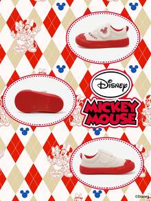 Disney 米奇官方授权联名款 | 一双儿童运动鞋，适合日常、节日、运动和户外活动穿着。穿着舒适贴合脚型，防滑、耐磨、透气。（男童运动鞋、男童板鞋、儿童运动鞋、女童运动鞋、女童板鞋） - 紅色 - 查看 4