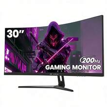 GAWFOLK 30" FHD 200Hz Curved Gaming Monitor | Immersive 1500R Ultrawide Screen, 1ms Response Time, AMD FreeSync Premium | 1920x1080 Computer Monitor For PC Gaming, Home Office & Cinematic Entertainment | Low Blue Light & Flicker-Free Technology For All-Day Comfort | Best Value All-In-One Gaming & Productivity Monitor | The Ultimate Holiday Gift To Elevate Any Setup [Monitor, Monitor Gaming, Gaming Monitor, Computer Monitor, PC Monitor, Portable Monitor, TV Alternative] - US A Type Plug(110-127V) - View 15