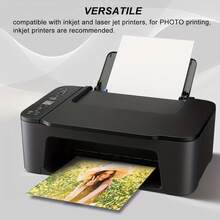 50 tờ giấy in ảnh tự dính, khổ A4/4R, giấy dán bóng dành cho máy in phun, kích thước 21.08 x 29.72 cm, định lượng 135 gsm (36 lb), bề mặt bóng cao cấp, bền màu và cho hình ảnh sống động. - 50pcs - Xem 6