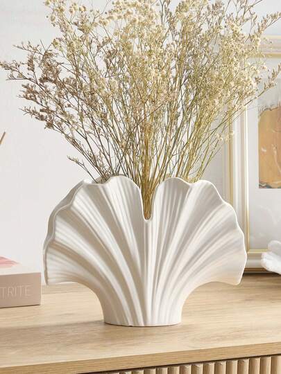 1 chiếc bình hoa bằng nhựa hình vỏ sò, trang trí nhà hiện đại, bình hoa độc đáo, phù hợp với phong cách nhà nông thôn, trang trí phòng tinh tế, phong cách Bắc Âu, có thể dùng để trang trí kệ, bàn ăn, phòng ngủ, nhà cửa, trang trí sinh nhật, nhà bếp, đám cưới, phòng ngủ, phòng khách, làm quà tặng, trang trí tiệc.