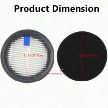 Bộ 6 lọc có thể giặt và tái sử dụng cho máy hút bụi Afoddon A200Pro/A200, ORFELD B08/C10A/C10G, NEQUARE S Series, bao gồm 2 lọc HEPA và 4 lọc xốp, phụ kiện thay thế lọc máy hút bụi. - 2 bộ lọc + 4 miếng bọt biển - Xem 7