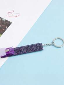 1pc Colorful Acrylic Credit Card Holder, Portable ATM Card Keychain Clip Suitable For Long Nails, Compact Design Can Easily Hold Keys, Cards Or Wallet, With Keyring Attached. Gifts For Mother, Father, Graduation, And Teacher - Multicolor - View 11