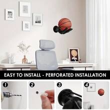 Hand-Shaped Wall Mounted Storage Rack, Modern Home Organization Product, Easy Installation, Multi-Functional, Suitable For Hanging Balls, Clothes And Other Items, 2 Size Options - Multicolor - View 7