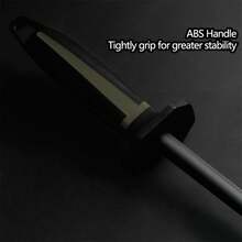 Heavy Duty Honing Steel – Professional Knife Sharpening Rod With Comfort Grip, For Chef Knives, Butcher Knives & Steak Knives - Black and Green - View 8