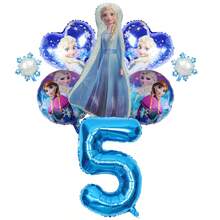 Blue Frozen Aluminum Foil Balloons For Birthday Party Decorations, Happy Birthday Balloon Set, Perfect Gender Reveal Party Wall Decor Balloon Kit - Balloon Set - View 16