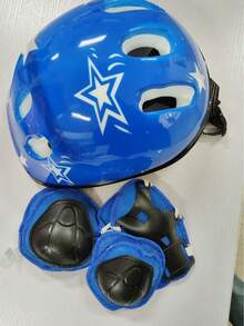 Children's Skating Protective Gear Set Suitable For Beginners To Advanced Skaters, Includes Helmet, Knee Pads, Elbow Pads And Wrist Guards For Inline Skating, Scooter, Skateboard, Multi-Color Options, Children Safety, Knee Pads - Multicolor - View 13