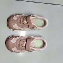 1双儿童轻便可爱休闲舒适时尚公主风运动鞋，软底百搭真皮鞋，适合幼儿 - 粉色 - 查看 5