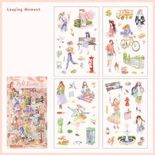 1 Sheet Funny Time Collection Series Character Pattern Stickers, Scrapbooking Material DIY Stickers For Children Funny Stickers Kindle Scrapbook Supplies Laptop Sticker - Multicolor - View 14