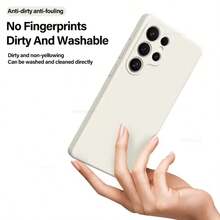 适用于三星 Galaxy S26 Ultra、S26 Plus、S26、S25、S24、S23、S22 Plus、A16、A36、A56、A17、A37、A57、A15、A35、A55 系列的手机壳，柔软保护后盖，适用于 Galaxy S26 Ultra - 白色 - 查看 3