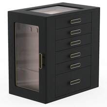 PU Leather Jewelry Box With Mirror, Large Capacity Jewelry Storage Box For Necklaces, Rings, Earrings, Bracelets, Lockable Gift Box With Mirror, Multifunctional Jewelry Organizer Box With Drawers - Portable Jewelry Box - View 20
