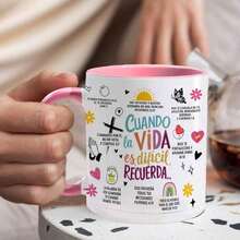 1pc 11oz Spanish Bible Verse Coffee Mug With Inspirational Christian Prayer Quotes - Colorful Spanish Scripture Cup, Dishwasher  Ceramic Tea Cup For Women, Men, Grandma, Grandpa - Ideal Birthday/Christmas Gift For Home, Church, Or Daily Use - Reusable Faith-Based Kitchenware With Spanish Bible Verse Printing, Pray Quote Design, And Durable Ceramic Construction For Hot Beverages. Cups With Bows, Anniversary Gift For Him, Tazas Para Café Bonitas, Cup Set, Cups Christmas, Coffee Mugs Large, Coffee Cups Reusable, Mugs For Couple, Coffee Cups For Men, Mugs Coffee Set, Termo De Agua, Travel Essential, Termo Para Café Caliente, Coffee Mugs Women, Coffee Cups - C - 查看 8
