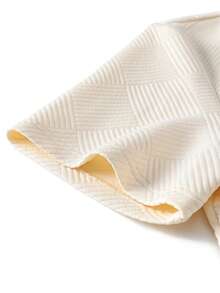 Camiseta de cuello redondo de manga corta con estampado jacquard para hombres, adecuada para el uso en verano - Albaricoque - Ver 10