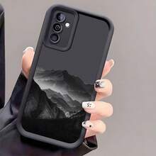 坚固耐用的TPU防震手机壳，山峦图案设计，兼容华为、荣耀、Galaxy S26、S26 Plus、S26 Ultra等机型。 - 黑色 - 查看 2